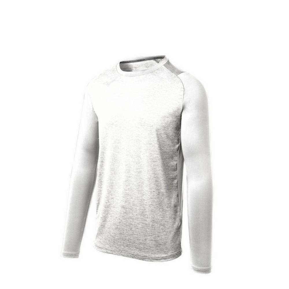 Base Layer Mizuno Alpha Stretch Sleeve - Homem - Branco - EBILK5876